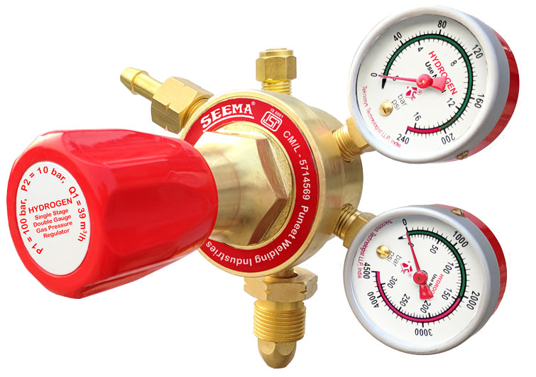 SEEMA Single Stage Hydrogen Gas Pressure Regulator(Heavy Duty)