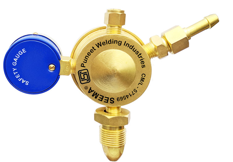 SEEMA Single Stage Single Gauge Oxygen Gas Pressure Regulator(Heavy Duty)