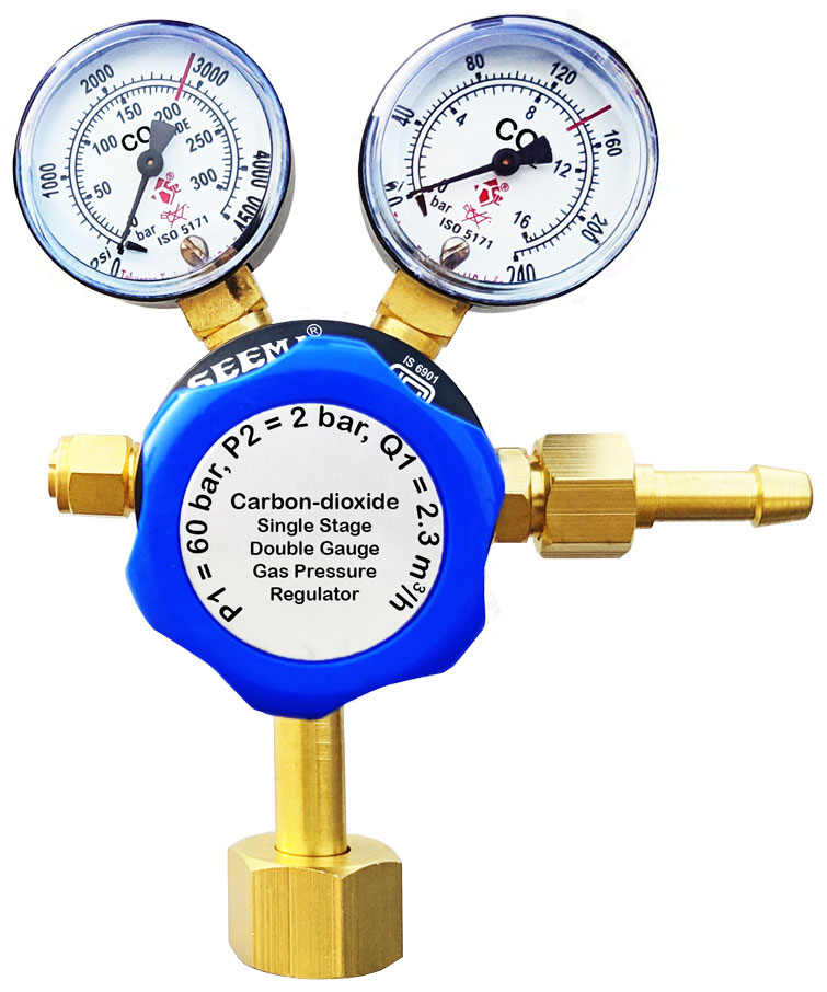 SEEMA Single Stage Carbon-dioxide Gas Pressure Regulator(New Model)