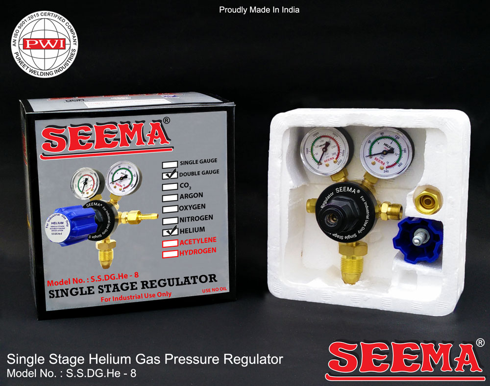 SEEMA Single Stage Helium Gas Pressure Regulator(New Model)